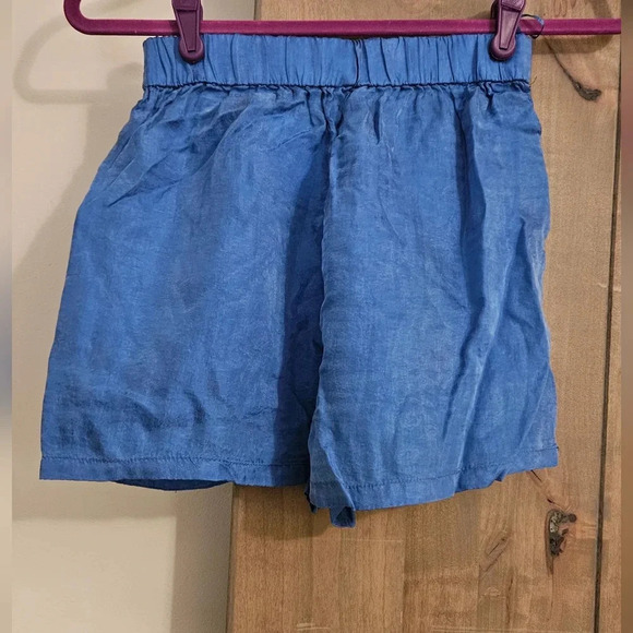 ZARA Blue silky pull on shorts.  Size XS NWT - Picture 10 of 12